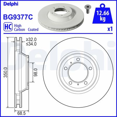 DISC FRANA DELPHI BG9377C