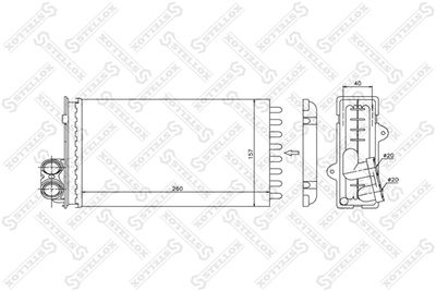 STELLOX 10-35015-SX Теплообменник, отопление салона для MINI