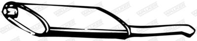 Глушитель выхлопных газов конечный WALKER 05030 для OPEL KADETT