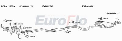 Układ wydechowy EUROFLO BMZ4305004A00