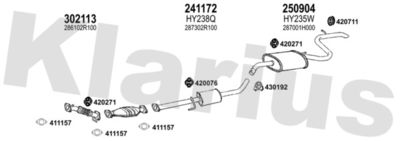 Układ wydechowy KLARIUS 450218E