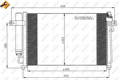 KONDENSATOR KLIMAANLAGE NRF 35476 6