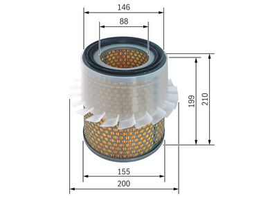 BOSCH Oro filtras