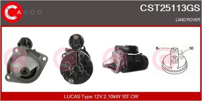 CASCO CST25113GS Стартер  для LAND ROVER 110/127 (Ленд ровер 110/127)