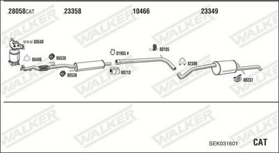 SISTEM DE ESAPAMENT WALKER SEK031601