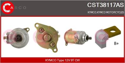 Стартер CASCO CST38117AS для KYMCO GRAND