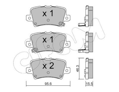 Bremsbelagsatz, Scheibenbremse