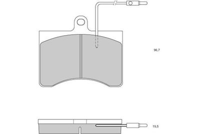 Комплект тормозных колодок, дисковый тормоз E.T.F. 12-0094 для CITROËN C35