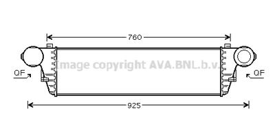 AVA-QUALITY-COOLING MS4379 Інтеркулер  для MERCEDES-BENZ CLK (Мерседес Клk)