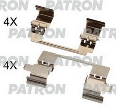 Комплектующие, колодки дискового тормоза PATRON PSRK1290 для HONDA ACCORD
