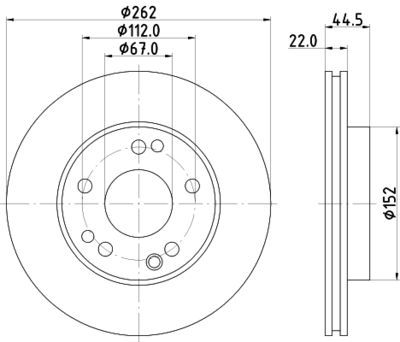 спирачен диск MINTEX MDC495