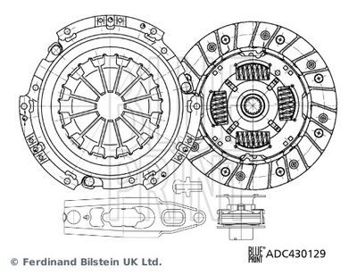 BLUE PRINT Kupplungssatz