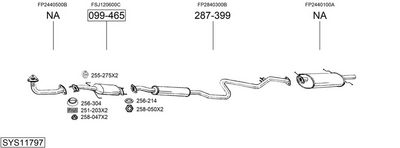 Изпускателна система BOSAL SYS11797