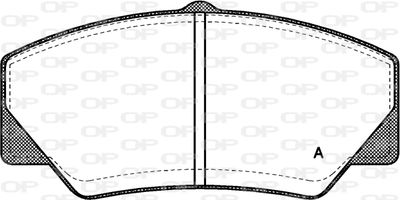 Комплект тормозных колодок, дисковый тормоз OPEN PARTS BPA0206.00 для FORD P100