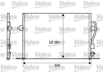 VALEO 817232 Радиатор кондиционера  для FORD COUGAR (Форд Коугар)
