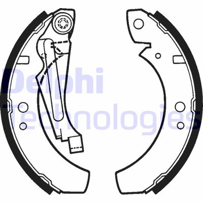 Комплект тормозных колодок DELPHI LS1256 для VW SCIROCCO