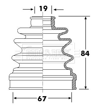 Bellow, drive shaft Borg & Beck BCB6309