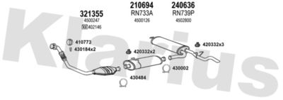 Układ wydechowy KLARIUS 391252E