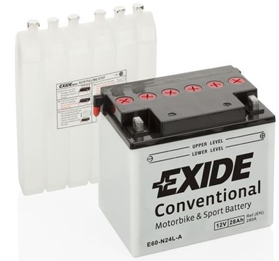 Стартерная аккумуляторная батарея EXIDE E60-N24L-A для SUZUKI RE