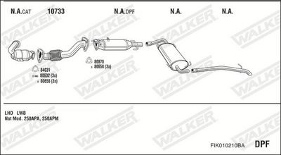 ABGASANLAGE WALKER FIK010210BA