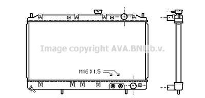 Радиатор, охлаждение двигателя AVA QUALITY COOLING MT2117 для MITSUBISHI GALANT