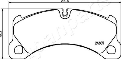 SET PLACUTE FRANA FRANA DISC JAPANPARTS PA0948AF 1