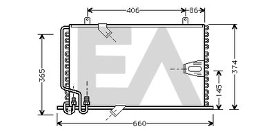 EACLIMA 30C07023 Радиатор кондиционера  для BMW 5 (E34) M5