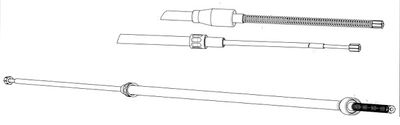 Тросик, cтояночный тормоз CEF SK02106 для VW FOX