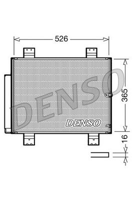Конденсатор, кондиционер DENSO DCN35002 для DAIHATSU TERIOS