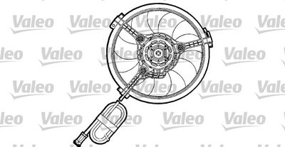VALEO 698155 Вентилятор системы охлаждения двигателя  для AUDI A4 (Ауди А4)
