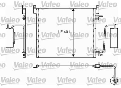 VALEO 817853 Радиатор кондиционера  для OPEL SIGNUM (Опель Сигнум)