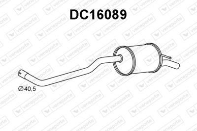 Глушитель выхлопных газов конечный VENEPORTE DC16089 для DACIA LOGAN
