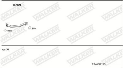 ABGASANLAGE WALKER FIK020849A