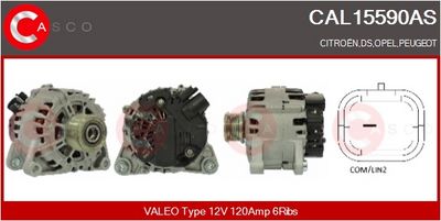 GENERATOR / ALTERNATOR CASCO CAL15590AS