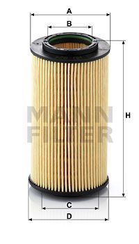 MANN-FILTER HU 824 x Масляний фільтр для KIA (Киа)