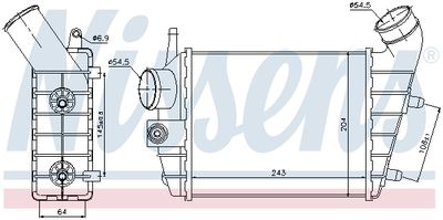 INTERCOOLER COMPRESOR NISSENS 96699 4