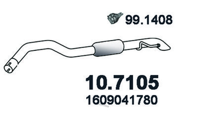 Tłumik końcowy ASSO 10.7105