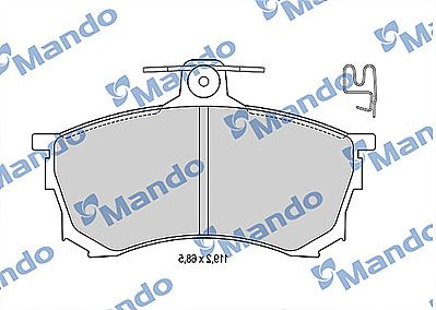 Комплект тормозных колодок, дисковый тормоз MANDO MBF015710 для MITSUBISHI CARISMA