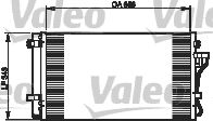 VALEO 814355 Радіатор кондиціонера для HYUNDAI (Хендай)