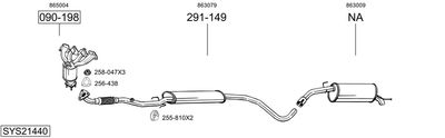 Изпускателна система BOSAL SYS21440