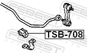 BUCSA BARA STABILIZATOARE FEBEST TSB708 1