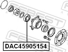 Wheel Bearing DAC45905154