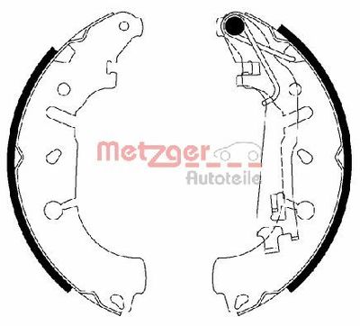 Комплект тормозных колодок METZGER MG 201 для FIAT GRANDE