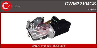 Двигатель стеклоочистителя CASCO CWM32104GS для HYUNDAI ELANTRA