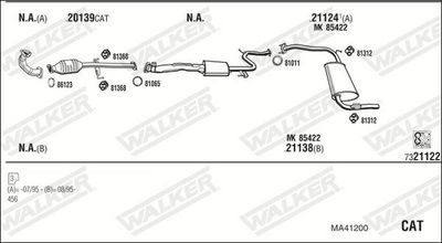 Изпускателна система WALKER MA41200