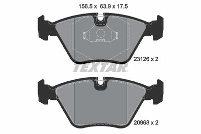 Комплект тормозных колодок, дисковый тормоз TEXTAR 2312601 для JAGUAR XJSC