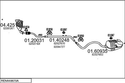 SISTEM DE ESAPAMENT MTS RENA48670A018783
