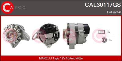 Генератор CASCO CAL30117GS для FIAT CINQUECENTO