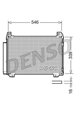 DENSO Condensor, airconditioning (DCN50025)
