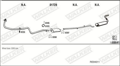 Изпускателна система WALKER RE94011
